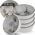BLOSSOM Müslischalen Porzellan 6er Set  Müslischüssel mit floralem Design  61...