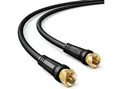 deleyCON deleyCON 1m SAT TV Antennenkabel Koaxial Kabel HDTV 4-fach Schirmung SAT-Kabel