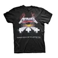 METALLICA - MASTER OF PUPPETS TRACKS BLACK T-Shirt, Front & Back Print Medium