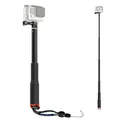 TEKCAM Aluminium Selfie Stick Pole Kompatibel mit Gopro Hero 13 12 11 10/ DJI Osmo Action 4 5 Pro/AKASO/Surfola/WOLFANG/SJCAM Action Kamera, Extendable Handheld Pole Stick Monopod