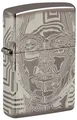 Zippo Sturmfeuerzeug - 3D Metal Head Design - Black Ice - Photo Image 360° - Nachfüllbar - Wiederverwendbar - Windfestes Design - Geschenkbox - Made in USA