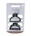 Solida Haarklammer Metall schwarz matt Haarspangen 1 Stk