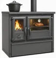 TRGO Festbrennstoffherd Küchenofen Modell Forno - gussgrau - 6 kW, 6 kW