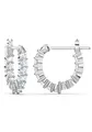 Swarovski Paar Creolen Schmuck Geschenk Matrix Tennis Vittore Ohrringe, Swarovski® Zirkonia (synth)