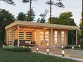 Fjordholz Flachdach Gartenhaus Modell Susan 44