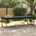 vidaXL Tischdecken Uni Schwarz 242 x 102 x 15 cm Stoff