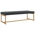vidaXL Tischdecken Uni Schwarz 242 x 102 x 15 cm Stoff, Garten- und Terrassenabdeckung, rechteckig, modern, wasserdichter Stoff, schützt deinen Esstisch draußen