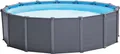 INTEX Frame Pool - Set Graphit Ø 478 x 124 cm, Farbe: anthrazit; 128382GN