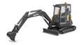 bruder 02465 - Volvo Kompaktbagger ECR40-1:16 Baufahrzeug, Baustelle, Löffelbagger, Arbeiter, Baumaschine, Spielzeug
