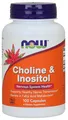 NOW Foods Choline and Inositol, 500mg - 100 caps (189,00 EUR/kg)