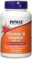 NOW FOODS, CHOLINE & INOSITOL 500mg Nervensystem 100 Kapseln SUPER PREIS