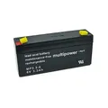 Multipower MP3.3-6 AGM 6 V 3,3 Ah 4,8 mm Faston Bleiakku Wartungsfrei 1 Stück