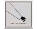 Edelschmiede925 Collier Edelschmiede925 Rauchquarz im Antikcarré als Mittelteilcollier,925