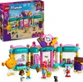 LEGO Friends Heartlake City Süßwarenladen, Spielset für Mädchen ab 6 Jahren, Rollenspiele mit 2 Mini Puppen, Spielzeug mit Mikro-Spielfigur und einer Katze 42649