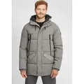 INDICODE IDCavert Herren Winterparka Parka Winterjacke mit Kapuze - Grau - XL