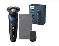 Philips Shaver 5000 Rasierer S5465/18 Metallic Blau Präzisionstrimmer Tasche