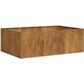 vidaXL Pflanzkübel Rostig 120x80x40 cm Wetterfester Stahl 860751
