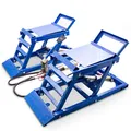 2 Stück Hydraulik Auffahrrampen Radheber Höhenverstellbar Wartungsrampe BITUXX