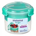 6x Sistema Frühstücksbehälter, für das Frühstück unterwegs, 530ml, Mintfarben