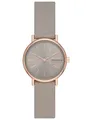 Skagen SKW3060 SIGNATUR LILLE Uhr Damenuhr Lederarmband Datum grau