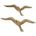 Boltze Wandobjekt Seagull (Wanddeko aus Holz, Vögel, maritimes Motiv, Wandbild für Flur / Wohnzimmer / Esszimmer) 1007948