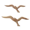 BOLTZE GRUPPE GmbH Wanddekoobjekt Wandobjekt Seagull, Möwe Mango Holz 2er Set