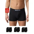 SNOCKS Boxershorts Enge Pants Herren Unterhose (6-St., 6 Stück) aus Bio-Baumwolle, ohne kratzenden Zettel schwarz 3XL