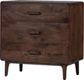 liya schubladenschrank mangoholz dunkelbraun