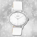 Oozoo Damenuhr Timepieces C10940 weiß Lederarmband Quarz Analoguhr UOC10940