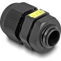 Delock Kabelverschraubung M12mit Beluftung IP68 staub- und wasserdicht schwarz 2 Stuck (60614)