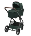 Maxi-Cosi Oxford Plus Baby Kinderwagen, 2-in-1 Set, mit Babywanne, 0–4 Jahre, 0–22 kg, kompakt zusammenklappbar, Sanfte Federung, 3 Liegepositionen, 10 kg großen Aufbewahrungskorb, Twillic Green