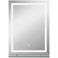 Kleankin Badspiegel, Silber, Metall, 2.7x70x50 cm, Badezimmer, Badezimmerspiegel, Badspiegel