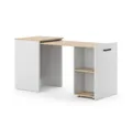 Vicco Schreibtisch Adam, Greige/Artisan-Eiche, 60 x 50.4 cm ausziehbar (1-St)