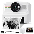 Kinderkamera Sofortbildkamera 1080P Sofortbildkamera Kinder mit 32GB Karte & ...