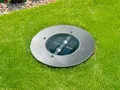 LED Solar Bodeneinbaustrahler, rund, gebürstetes Edelstahl IP67 RANEX