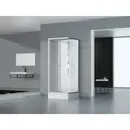 Dusche Komplett Marwell Komplettdusche Fertigdusche White Dream 80 X 80 X 200 Cm - Komplett Set Inkl. Duschwanne Und Armatur - Reversibel Aufbaubar - Hochwertiges Aluminiumprofil System