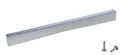 youngschwinnDESIGN - Möbelgriff aus Metall Mattchrom | Länge: 200mm, Bohrlochabstand: 128mm/160mm | Schrankgriff, Schubladengriff | Incl. Schrauben