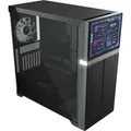 VK02 LCD , Tower-Gehäuse schwarz, Tempered Glass
