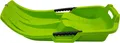 KHW Kinderbob Schlitten 79 cm Grün | robuster Kunststoffrodel mit Brems- & Lenkfunktion | inkl. Zugseil | Germany |