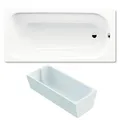 Kaldewei Saniform Plus Badewanne 160x70 cm 362-1 Stahl-Email weiss inkl. Träger