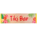 Hawaii Beach Party Stoff-Banner Deko Aloha mit Hibiskus 50 x 180 cm