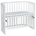 babybay Beistellbett Maxi Comfort Plus Holz Weiß