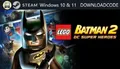 NEU PC Computer Spiel LEGO Batman 2 für Windows 10 11 STEAM Game Key Download
