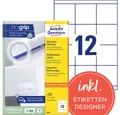 Generic Haftnotizblock Avery Etiketten 3661 - 70x67,7mm - weiß - 1200Stk