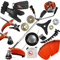 DEMON® RQ 580 Turbo Motorsense 62cc mit Verbrennungsmotor, 2-Takt-Motor, Kraftstoffmischung: 25:1 Rasenmäher, Rasenmäher, Garten