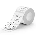 NIIMBOT Runde Etiketten für B21/B1/B3S Etikettendrucker, Thermoaufkleber 0.83"X0.83"(21x21mm), 1 Rolle mit 300 Etiketten