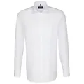 seidensticker Langarmhemd Seidensticker BUSINESS Herren Hemd Langarm Kent Comfort-Fit Weiß weiß 49