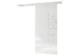 Lookway Schiebetür YORK GLOSSY Weiß mit Weißem Griff – modern, platzsparend und elegant, Breite: 96 cm