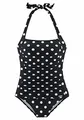 Lascana Damen Badeanzug in Neckholder-Form, Punkte