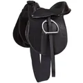 Kerbl Covalliero Sattelset Economy, Pony, schwarz, 15 Zoll, Kammerweite 34,5cm, Synthetikmaterial, P
